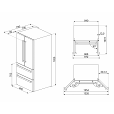 Холодильник Side-by-Side SMEG FQ55FNDF