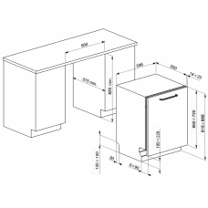 Посудомоечная машина SMEG ST382C Посудомоечная машина SMEG ST382C