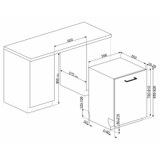 Посудомоечная машина SMEG STL324BQLH Посудомоечная машина SMEG STL324BQLH