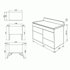 Варильний центр SMEG TR4110GR