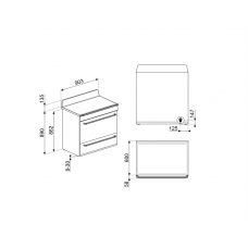 Варильний центр SMEG TR90IGR2 Варильний центр SMEG TR90IGR2