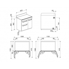 Варильний центр SMEG TR93GR