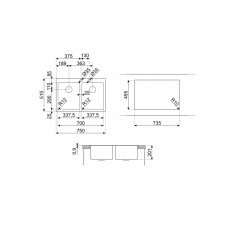 Мойка SMEG VR12S3434RS