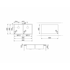 Мойка SMEG VR12S4040