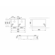 Мойка SMEG VR12S4040