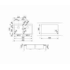 Мойка SMEG VR12S4040RS