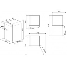 Холодильник SMEG FAB10RDUJ6