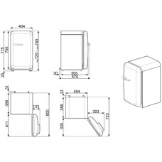 Мини-бар SMEG FAB5RCR6