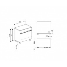 Варильний центр SMEG CPF92IMA