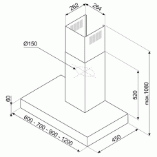 Витяжка SMEG KBT900XE