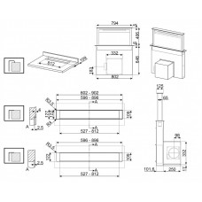 Вытяжка SMEG KDD90CNE