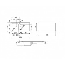 Мойка SMEG LPR102 Мойка SMEG LPR102