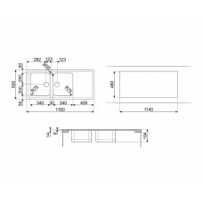 Мойка SMEG LPR116 Мойка SMEG LPR116