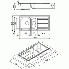 Мойка SMEG LZ102AV2 Мойка SMEG LZ102AV2