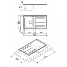 Мойка SMEG LZ861P