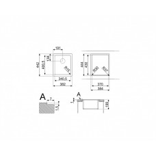 Мойка SMEG VFU34SFR Мойка SMEG VFU34SFR