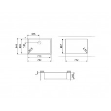 Мойка SMEG VSTR71BRX Мойка SMEG VSTR71BRX