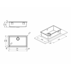 Мойка SMEG VZP76B Мойка SMEG VZP76B