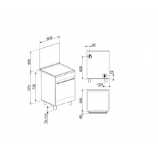 Варочный центр SMEG CX61GMBL