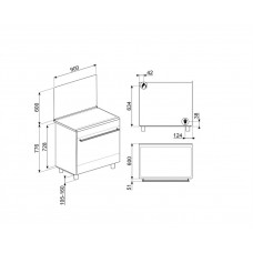 Варочный центр SMEG CX91GMBL Варочный центр SMEG CX91GMBL
