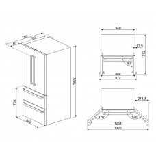 Холодильник Side-by-Side SMEG FQ55FNDE