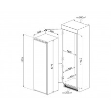 Холодильник SMEG S8L1721E Холодильник SMEG S8L1721E