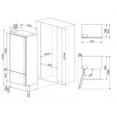 Холодильник SMEG RBM36R