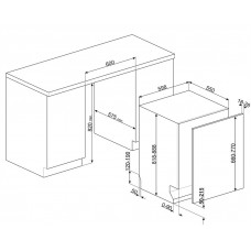 Посудомоечная машина SMEG STL7324BLW Посудомоечная машина SMEG STL7324BLW