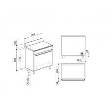 Варочный центр SMEG TR90IPBL