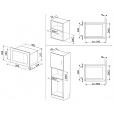 Микроволновая печь SMEG FMI220BI