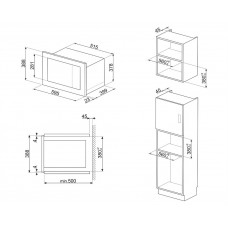 Микроволновая печь SMEG FMI225BI