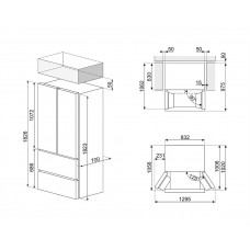 Холодильник Side-by-Side SMEG FQ55FKDD Холодильник Side-by-Side SMEG FQ55FKDD