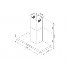 Витяжка SMEG KBT110BL