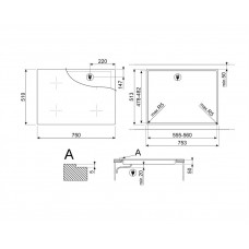 Варочная панель SMEG SI1B22741D Варочная панель SMEG SI1B22741D