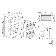 Духовой шкаф SMEG SO4102S3B3