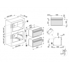 Духовой шкаф SMEG SO4102M1B3