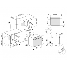 Духовой шкаф SMEG SF6300TVX Духовой шкаф SMEG SF6300TVX