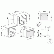 Духовой шкаф SMEG SF6301TVX Духовой шкаф SMEG SF6301TVX