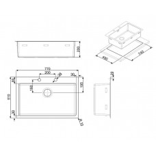 Мойка SMEG LFT77RS Мойка SMEG LFT77RS