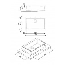Мойка SMEG VZ79B Мойка SMEG VZ79B