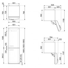 Холодильник SMEG FAB32LPB6